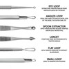 LUPO Comedones/Blackhead Remover Set – Stainless Steel Double Tool Kit – (Pack of 7)