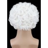 Karlery Short Curly Fits Old Man Bald Cap Mad Scientist