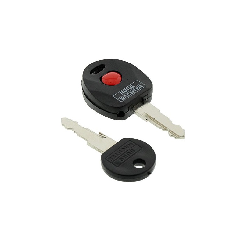 Burg-Wächter Cable Lock with Lighted Keys, Auto-Locking, Length: 65cm, 340