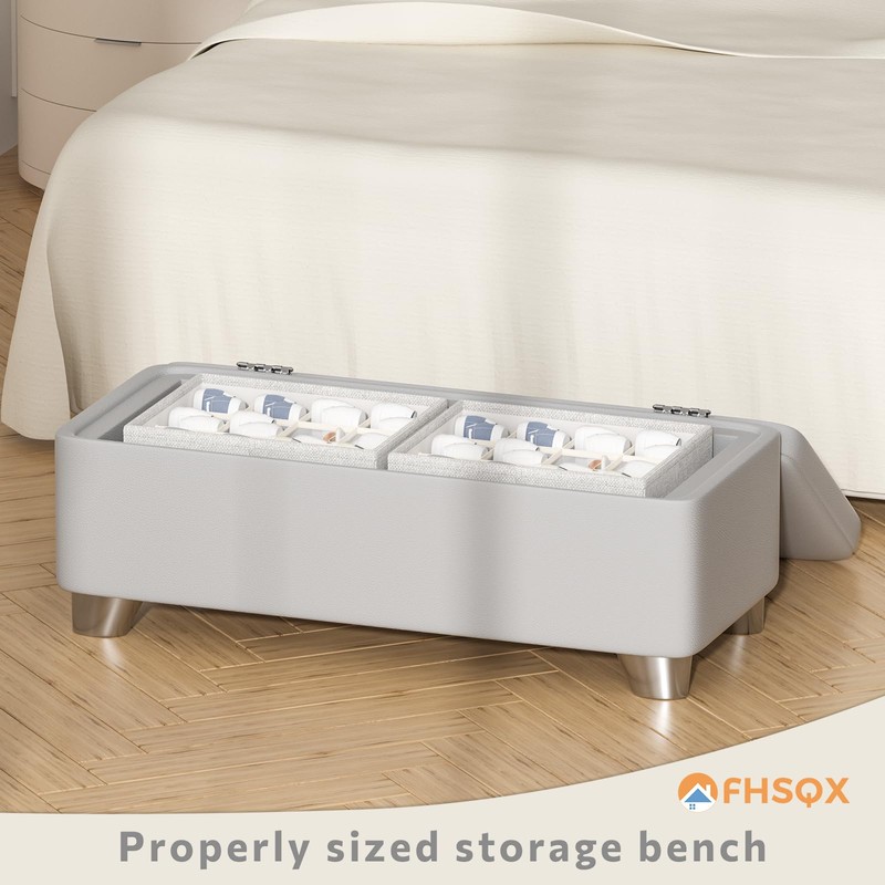 FHSQX 2 Pack Shoe Organizer for Closet,Fits up to 24