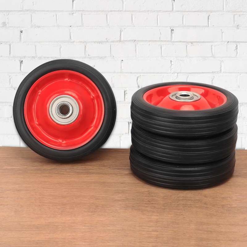 IHDYPPEW 4 Pack Rubber Wheel with Ball Bearing - 5