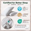 Three Geese White Goose Feather Cotton Pillows Queen Size Set