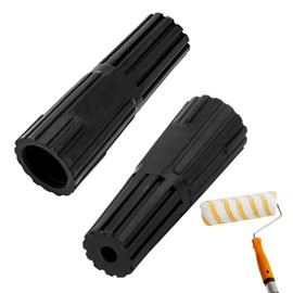 Extension Pole Adapter, 2 Pcs Extension Pole Screw Fit Ends to Tapered End Standard Universal Threaded Tip Replacement to Push Fit Converters Tools for Squeegee Telescopic Poles Paint Roller