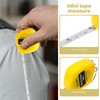 NUOBESTY 12 Pieces Tape Measure Key Ring Mini Retractable Tape
