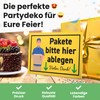 DankeDir! Pakete hier abgen - Plastic Sign 30 x 20