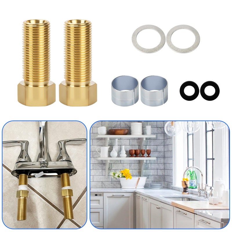 Faucet Shank Extension kit,100818 Thick Countertop Extension Set for Faucet