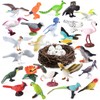 kukifun 30 Piece Bird Set, Realistic Bird Figures, Parrot, Owl,