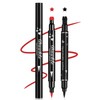 XINGXYUEL 2PCS Double-headed Eyeliner Stamp Pencil Black and Red Liquid