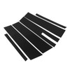 6 Pcs Side Door Window Cover Glossy Black Pillar Post