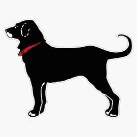 The Black Dog Vinyl Sticker Laptop Decal Waterproof 5"