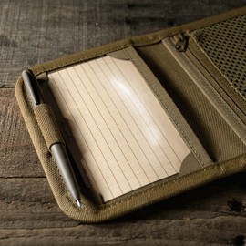 Rite in the Rain Weatherproof Tri-Fold Kit, 3” x 5” Tan Notebook, All-Weather Metal Pen, Tan CORDURA® fabric Cover (No. BB935T-KITL) (3" x 5")