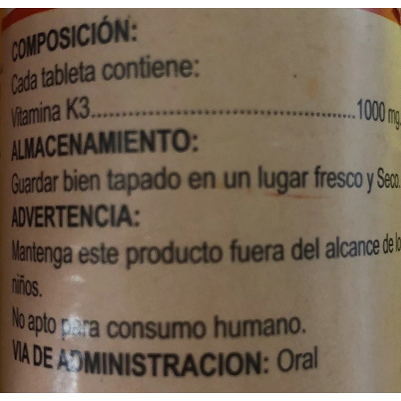 Gallo Fuerte Vitamin K 100 Tablets