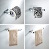 Flybath 2pc Bathroom Accessories Set - Towel Ring and Toilet