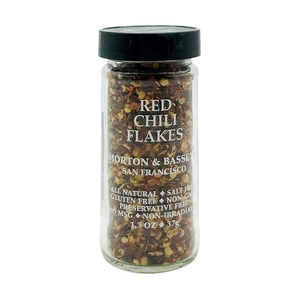 Morton & Basset Spices, Red Chili Flakes, 1.3 Ounce