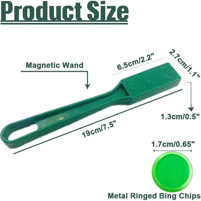 Magnetic Wands and Bingo Chips Set Magnet Wand wtih 100pcs