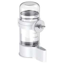 Pawfly Bird Water Dispenser, Automatic Water Feeder, Plastic Cage Water Dispenser, White Parrot Waterer for Small Parakeet Cockatiel Budgie Lovebirds (Not Fit for Food Feeding)