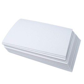 Polyester Felt Sheet Stiff 15 Sheets 20 x 30 cm(7-7/8 X 11-7/8 in 5/64 in Thick) (White)