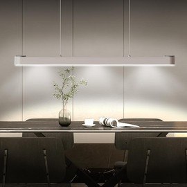 Artin-X 39” Smart Pendant Light with Bluetooth Speakers, 50W 2500 Lumens Dimmable Spotlight Kitchen Island Light with RGB Color Background Ambient Lighting for Dining Living Room Office (Gold)