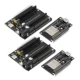 ESP32 Board ESP32 USB C with CH340 Development Board + ESP32 30P DEVKIT V1 Power Supply Board 2.4 GHz WiFi Bluetooth Dual Core Compatible with Arduino (Pack of 2)