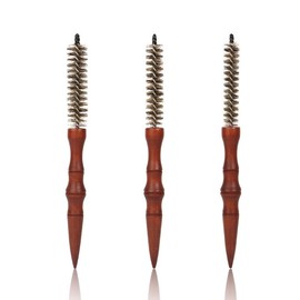 Curly Hair brush Styling comb Mini Roller bristle hair conditioner comb Solid wood root comb spiral pattern comb