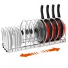 Housolution Pot and Pan Organizer Rack for Cabinet, Stainless Steel