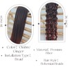 Ombre Ginger Brown Braiding Hair Pre stretched for Boho Braids