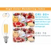 Lamsky E14 LED Bulb Dimmable,110V 600LM 60W Equivalent Warm White