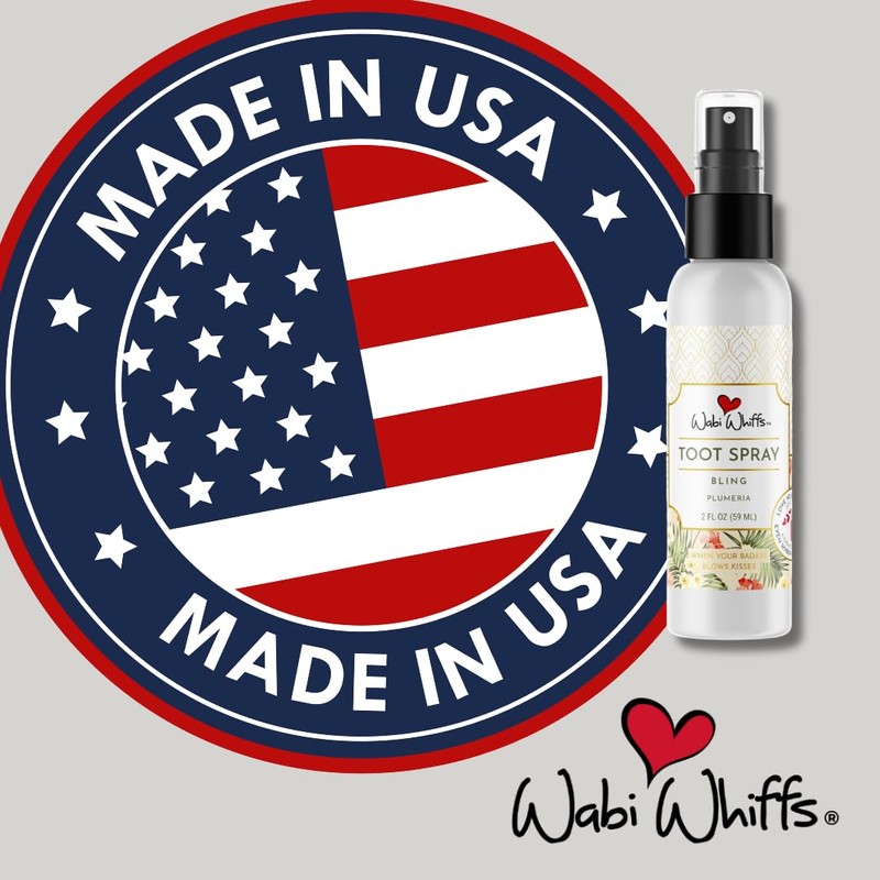 Wabi Whiffs Room and Bathroom Toot Sprays (Bling)