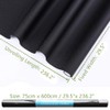 VELIMAX Static Cling Total Blackout Window Film Privacy Room Darkening