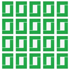 PATIKIL 5S Location Marking Corner, 64 Pcs 10 x 10 x 3 cm PVC L-Shape Floor Marking Tape Workplace Floor Organization Markers for Office Warehouse Desk Table Top, Green