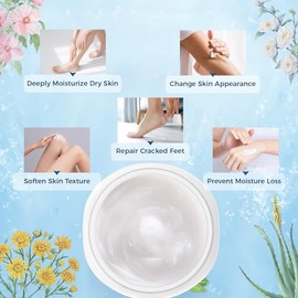OUKEYA Crema de urea 40% con 2% ácido salicílico intensivo para pies, manos y cuerpo para piel muy seca, agrietada y áspera en talones, rodillas y cod