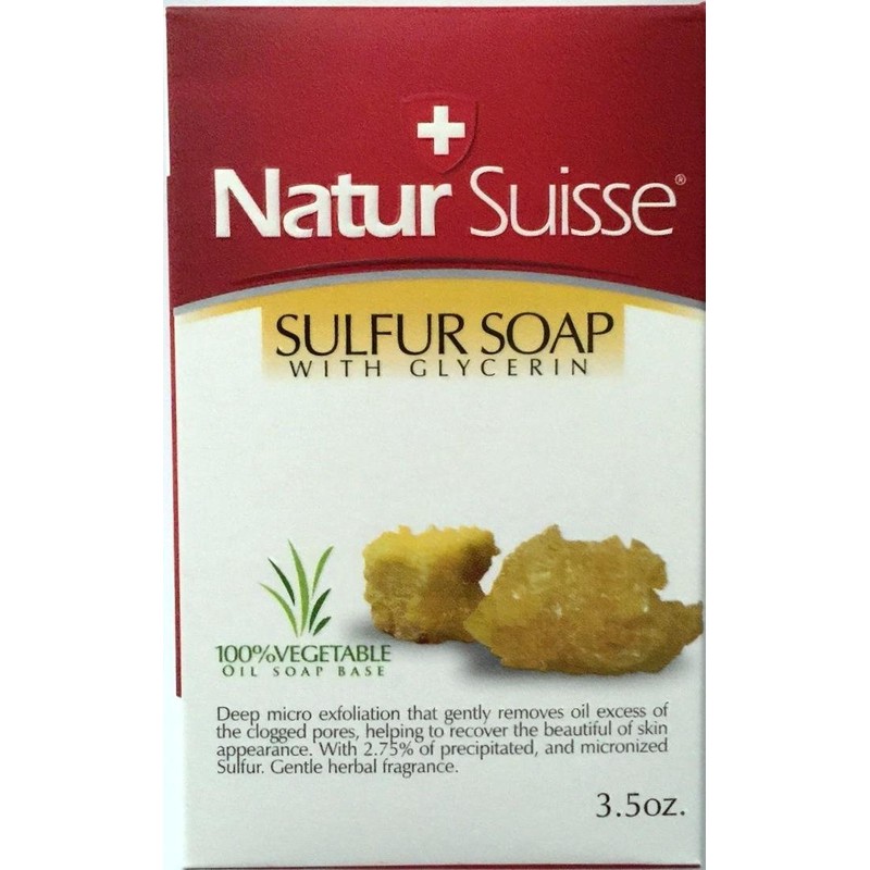 Natur Suisse Jabon De Azufre Sulfur Soap 3.5 oz. With