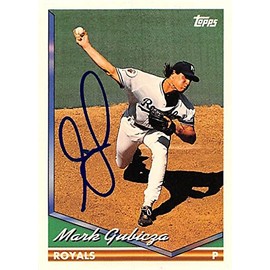 Mark Gubicza autographed baseball card (Kansas City Royals) 1994 Topps #357 - Baseball Slabbed Autographed Cards