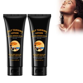 2PC Self Tanning for the Body with Instant 120g, Self-Tanning, Nourishing and Moisturised Bronze, für einen gleichmäßigen Soft-Bräunungs-Effekt, zieht schnell ein und fettet nicht, foundation