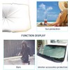 Parasol plegable para parabrisas Kwak's S 65x125cm - Protección UV