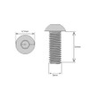 M5 (5mm x 14mm) Hex Socket Button Head Screws -
