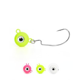 BLUEWING Free Swing Jig Head 1pc Freshwater Fishing Lures Lead Head Jig for Perch Crappie Bluegill Fishing, Size 1oz, Yellow/Green