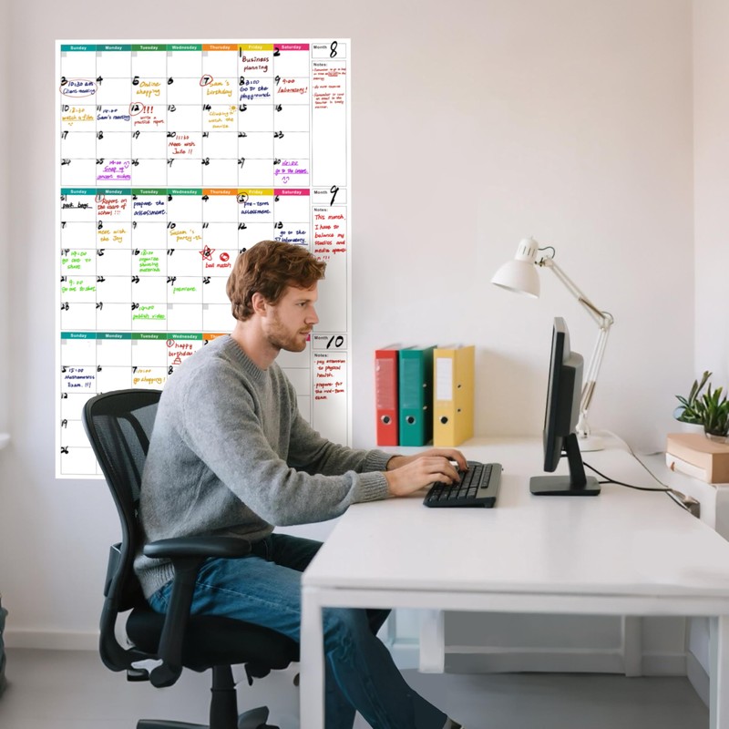 DeBiao 24" x 36" Dry Erase Wall Calendar large -