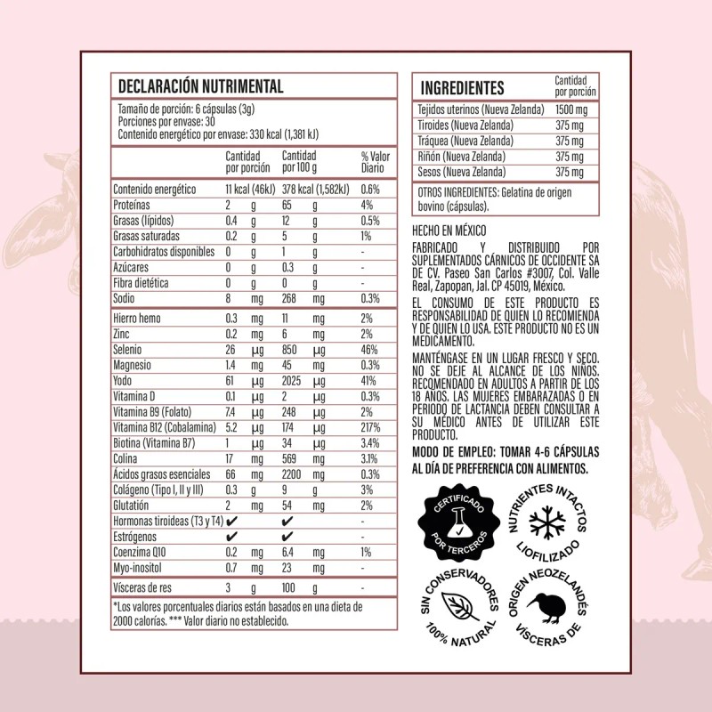 YEKE Multivitamnico Mujer Orgnico Tejidos Res Biotina 180 Cps -