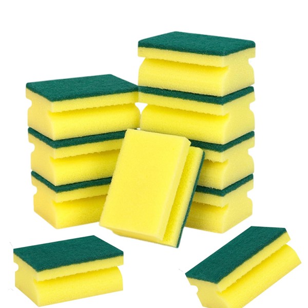 20 Pack Kitchen Sponges, Heavy Duty Sponge Scourers for Dishes,