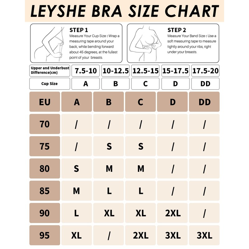 LEYSHE Women's Bra Without Underwire Comfit Bra V-Neck Seamless Bra