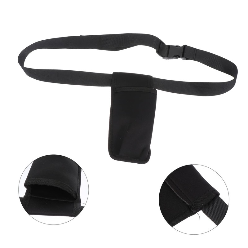 SAFIGLE 1Pc Essential Oil Waist Storage Pouch Durable Black Bottle
