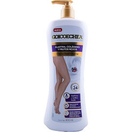 GOICOCHEA - Crema para piernas con elastina, colágeno y frutos rojos. Efecto Reafirmante. Botella con 400ml