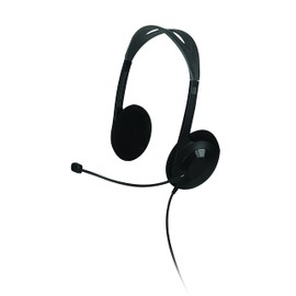 Jensen Stereo Headset with Rotating Boom Microphone, Adjustable Headband, Padded Earpads - Great for Home Office and Remote Learning