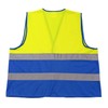 4business Pack of 4 Hi-Vis Vests Yellow Blue EN ISO