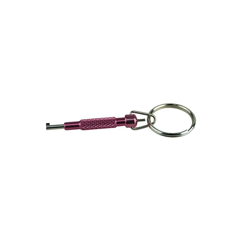 Savage Island Universal Handcuff Key with Keyring Pink