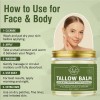 100% Grass-Fed Beef Tallow Facial Moisturizer with Calendula, Arnica, Castor