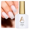AILLSA Milky White Gel Nail Polish - Nude, Translucent, Soak Off - French Manicure Base - 0.51 Fl Oz (GB07)