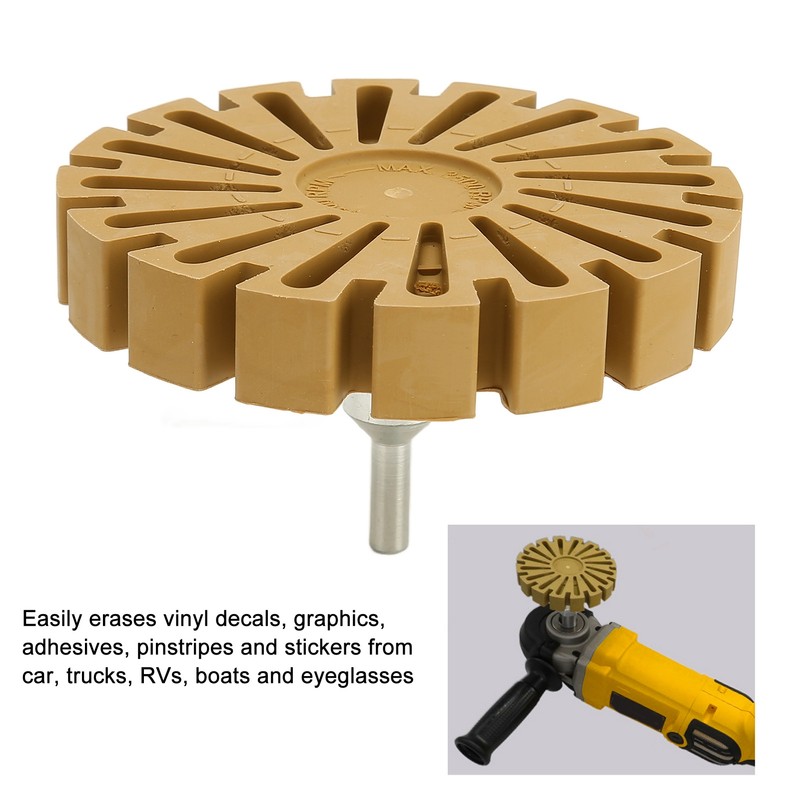 4in Removing Rubber Eraser Wheel Round Fan Blade Electric Hand