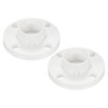 PATIKIL 50mm PVC Pipe Fitting, 2 Pack 1.5 Inch Flange